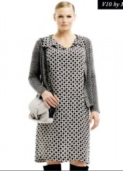 collezione marina rinaldi autunno inverno 2013 2014 abito black white