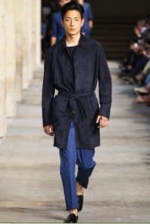 sfilata Hermes uomo abbigliamento primavera estate 2014 pantaloni pois