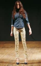 Met Jeans autunno inverno 2013 2014 pantaloni dorati
