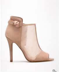 stivaletto Bershka nude trasparenza