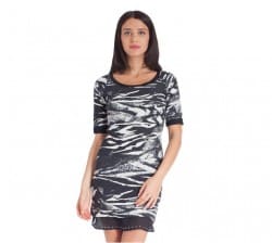 collezione abbigliamento Motivi autunno inverno 2013 2014 abito zebrato
