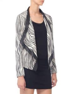 giacchetto print zebrato stradivarius