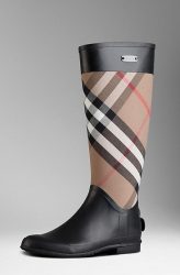 stivali da pioggia autunno inverno 2013 2014 burberry inserto cotone