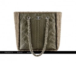autunno inverno 2013 2014 Chanel borsa shopper pelle lana
