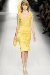 blumarine primavera estate 2014 tubino giallo