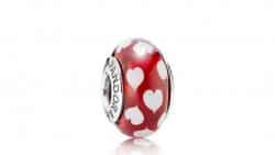 bracciali Pandora prezzi charms cuore vetro murano