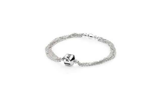 Bracciale Pandora modello a fili in argento