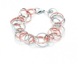 bracciale Tiffany argento e rosa