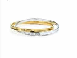 bracciali argento Tiffany cerchi intrecciati