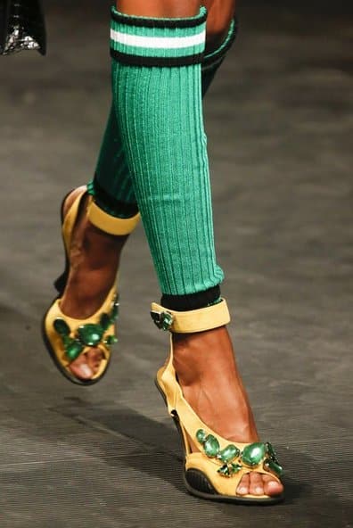 decolleté gialle Prada p/e 14