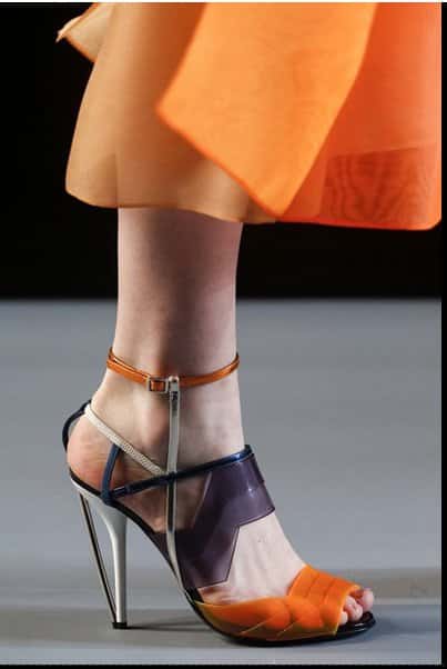 Scarpe fendi tacco sale