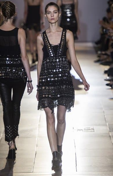 abito nero paillette diesel black gold ss 14