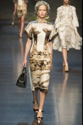 abito stampa D&G p/e 2014