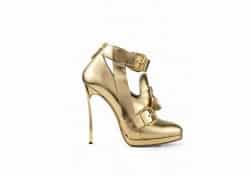 scarpe Casadei dorate a/i 2013 2014