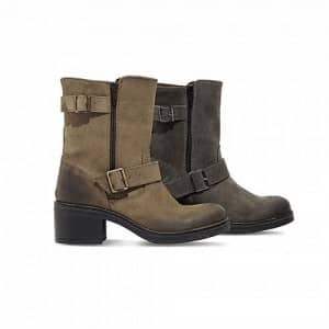Tronchetto in pelle scamosciata vintage, Pittarello Rosso autunno inverno 2013 2014