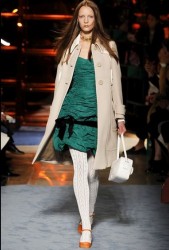 abito verde Miu Miu p/e 2014