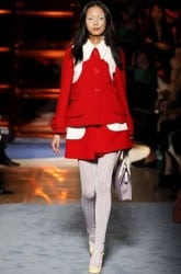 abbigliamentot miu miu primavera estate 2014 completo rosso bianco