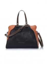 autunno inverno 2013 2014 Fornarina Borse handbag miriel nero arancio