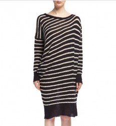 e go autunno inverno 2013 2014 abito righe oversize