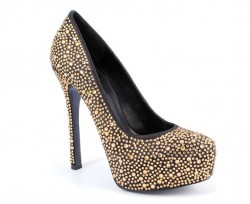 scarpe donna Cinti autunno inverno 2013 2014 decollete borchie oro