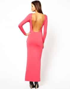  Asos petite vestito lungo con spacco laterale magenta 24.26 euro
