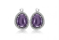 ai 2013 14 Pandora gioielli orecchini pendenti viola