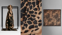 sciarpe burberry 2013 2014 misto seta lana animalier