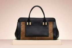 Handbag Alice in rettile e pelle, Chloè inverno 2014