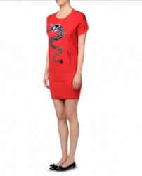 abbigliamento 2014 moschino primavera estate Love abito drago