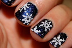decorazione unghie Natale 2013 neve