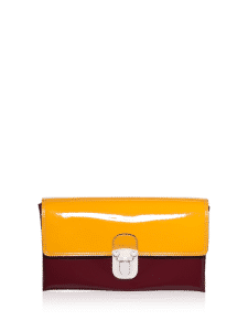 pochette bicolore in vernice 210.00