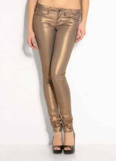Guess abbigliamento primavera estate 2014 jeggings oro