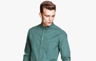 H&M uomo primavera estate 2014, verde azzurro H&M