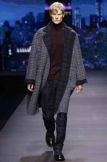 Zegna Uomo autunno inverno 2014 2015 cappotto bianco nero