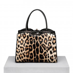 Ermanno Scervino maxi bag cavallino leopardato