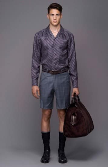 moda uomo Brioni primavera estate 2014 pantaloni corti