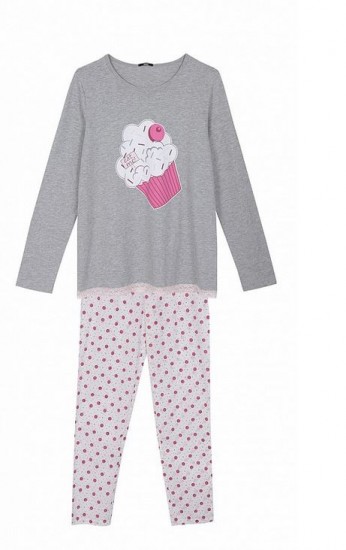 pigiami donna Tezenis inverno 2014 cupcake