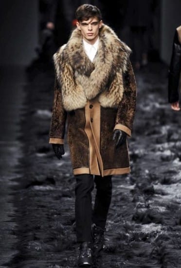 sfilata Fendi uomo autunno inverno 2014 2015 pelliccia