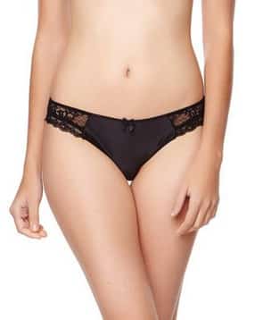 Slip nero trasparente