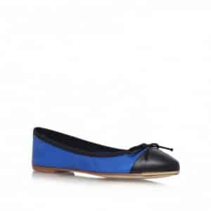 Ballerine bicolor blu e nere Kurt Geiger