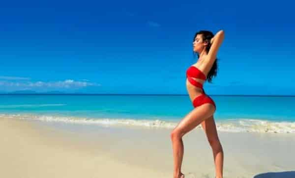 Calzedonia costumi primavera estate 2014 rosso