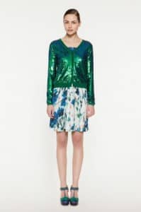 Giacca paillettes verdi collezione Twin Set Simona Barbieri