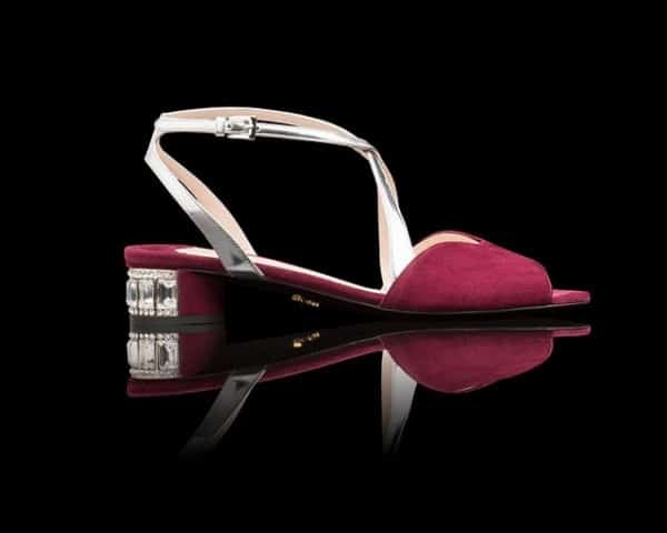 Prada pe 2014 sandali bassi granato