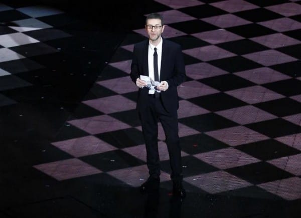 Sanremo 2014 Fabio Fazio in Costume National