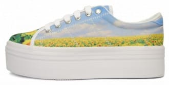 Sneakers platform stampate