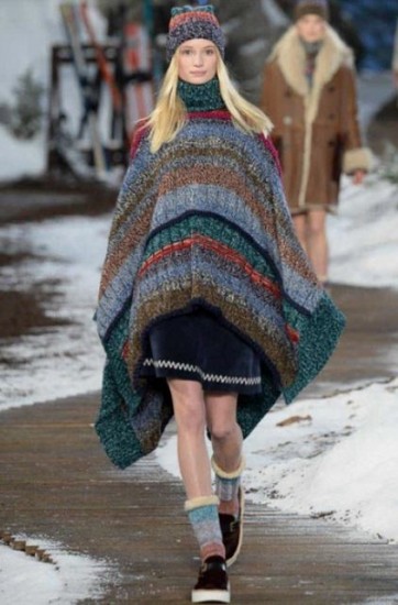 Tommy Hilfiger autunno inverno 2014 2015 maxi poncho