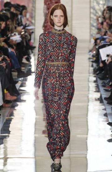 Tory Burch autunno inverno 2014 2015 abito lungo