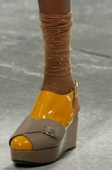 autunno inverno 2014 2015 scarpe Rodarte bicolor