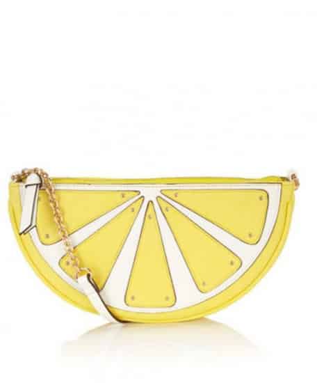 catalogo Accessorize primavera estate 2014 borse tracolla limone