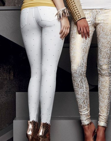 leggings Golden Point primavera estate 2014 borchie animalier